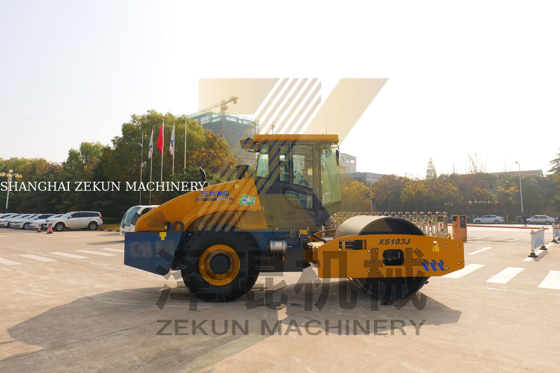 18тонная машина XCMG XS183J с одним барабанным роликом China Stage III