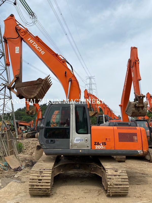Использованный экскаватор Hitachi ZX200-3G с 11050hrs длина руки 2,94 М длина бума 5,7 М