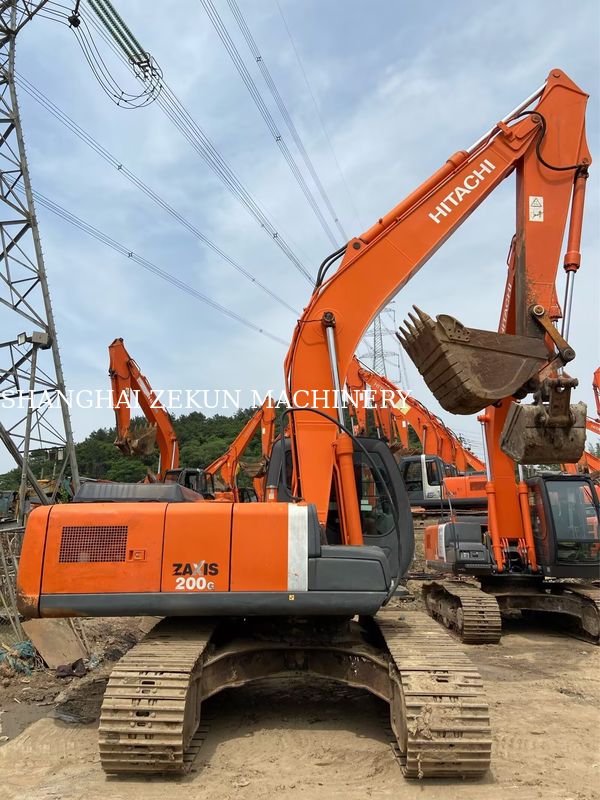 Использованный экскаватор Hitachi ZX200-3G с 11050hrs длина руки 2,94 М длина бума 5,7 М