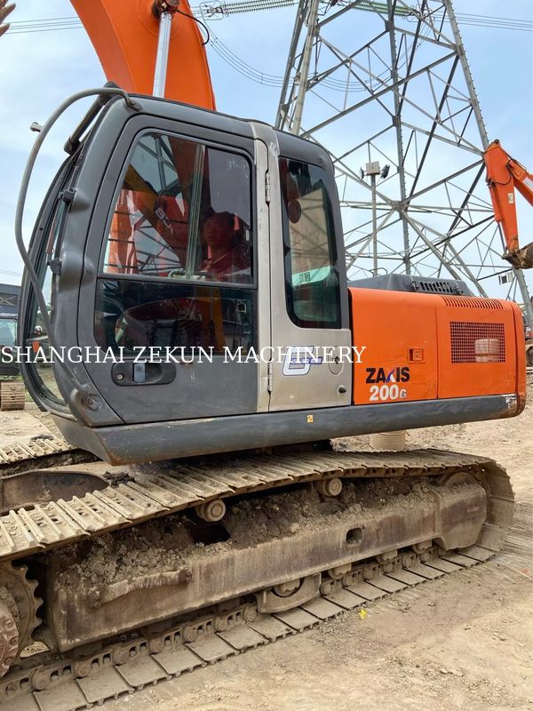 Использованный экскаватор Hitachi ZX200-3G с 11050hrs длина руки 2,94 М длина бума 5,7 М